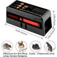 Electric Rat Trap with 8000V Humane Shock Chamber Mouse Killer Zapper