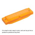 thumbnail image 4 of Uxcell Clearly Colorful Translucent Harmonica 10 Hole Yellow ABS Harp Mouth with PVC Box 2 Pack, 4 of 6