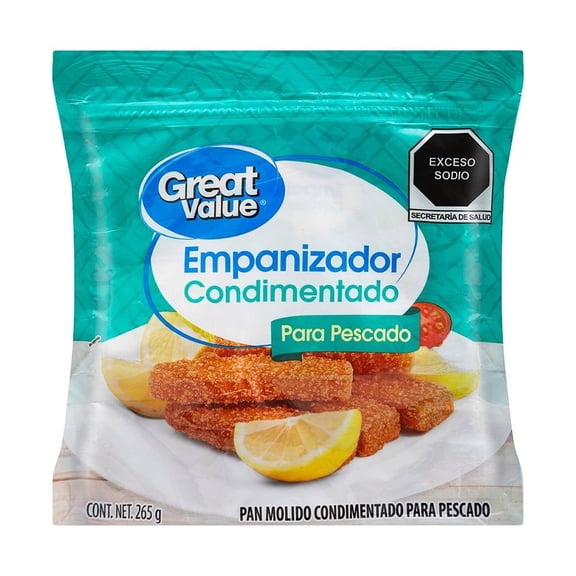 Empanizador condimentado Great Value para pescado 265 g
