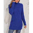 thumbnail image 6 of PrettyGuide Women's Long Sweater Turtleneck Pullover Tunic Sweater Tops, 6 of 8