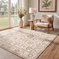 thumbnail image 4 of GENIMO 8'x10' Area Rug for Living Room, Large Machine Washable Non Slip Low Pile Rug for Bedroom Dining Room, Vintage Persian, Cream Beige, 4 of 5
