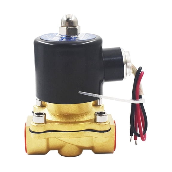findmall NC Electric Solenoid Valve 12V DC 1/2" NPT Brass Water Air Gas Viton