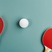 OUNONA 60Pcs White Table Tennis Balls Plastic Reusable for Small Competition and Party Games