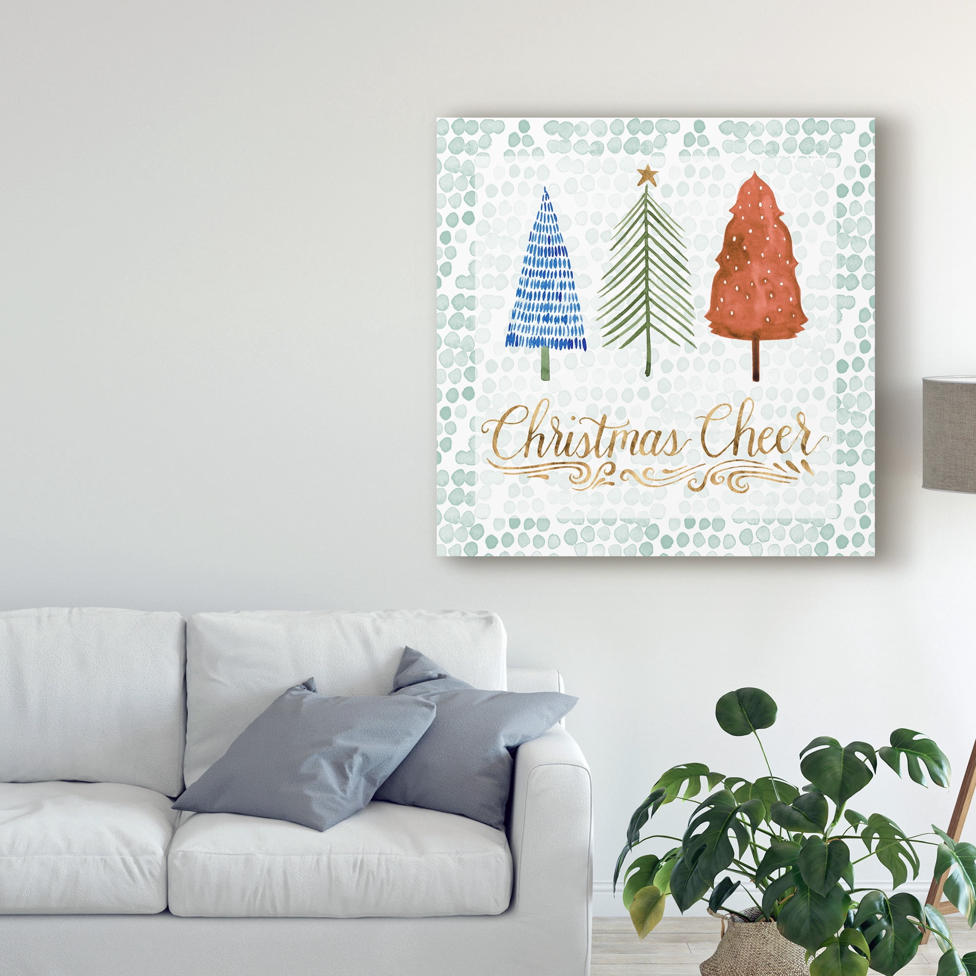 Trademark Fine Art 'Christmas Tree Whimsy IV' Canvas Art by Grace Popp