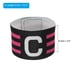 thumbnail image 2 of Brazalete de Capitán de Fútbol Uxcell 12.2x2.5", Paquete de 3, Ajustable de Nailon Unisex Elástico para Entrenamiento de Equipo Juvenil, Negro, 2 of 5