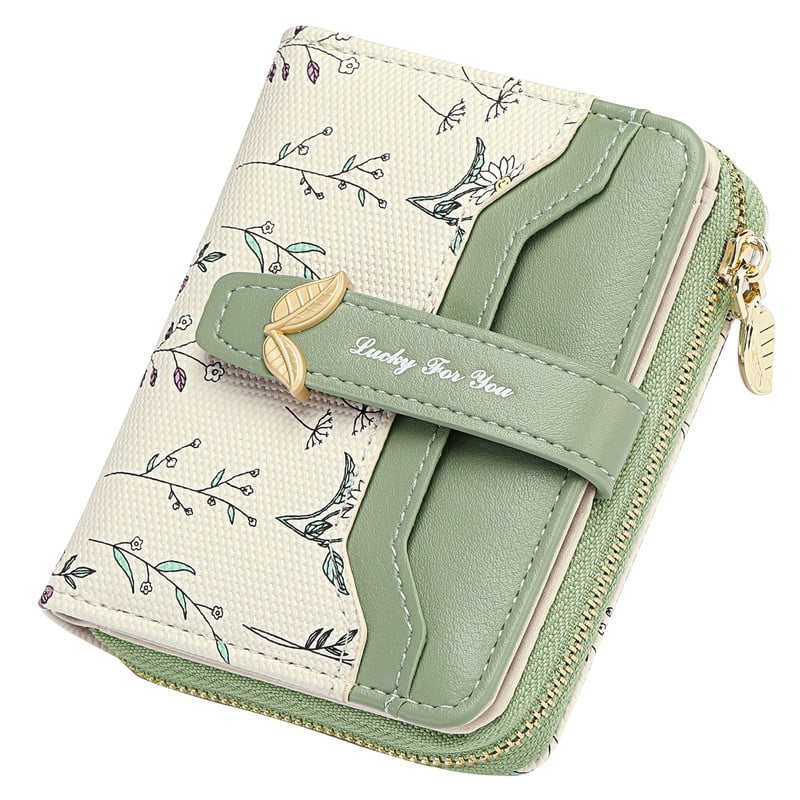 GAEKEAO Women's Leather Wallet with Floral Design photo 1