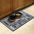 thumbnail image 3 of Dog Food Mat for Pet Dog Food Mat, Dog Mat for Food and Water, Pet Dog Cat Bowl Mat, Anti-Slip Reusable Water Bowl Mat with Coffee Word,17inx30in, 3 of 7