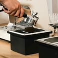 thumbnail image 3 of Grounds Coffee Grounds Square Detachable Stainless Steel Bucket Coffee Knock Box For Coffee Shop, 3 of 8