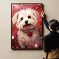thumbnail image 4 of Cotonde Tulear Dogs Wall Art, Lovely Dog Canvas Art, Home living room décor, Pets Canvas - Dog Gift Valentines Day for Him and Her, 4 of 4