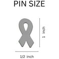 thumbnail image 2 of Bulk Gray Ribbon Silicone Pins (500 Pins), 2 of 3