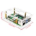 thumbnail image 2 of Para Raspberry Pi 5 carcasa de acrílico carcasa protectora con ventilador de refrigeración, 2 of 9