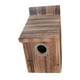 thumbnail image 3 of Casa para Pájaros de Madera Nido Colgante Exterior con Protección Metálica Refugio Hermético Fácil Limpieza Adecuado para Valla Patio Jardín, 3 of 9
