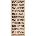 thumbnail image 2 of Harbick, N 10x18 White Modern Wood Framed Museum Art Print Titled - Leave a Trail, 2 of 4