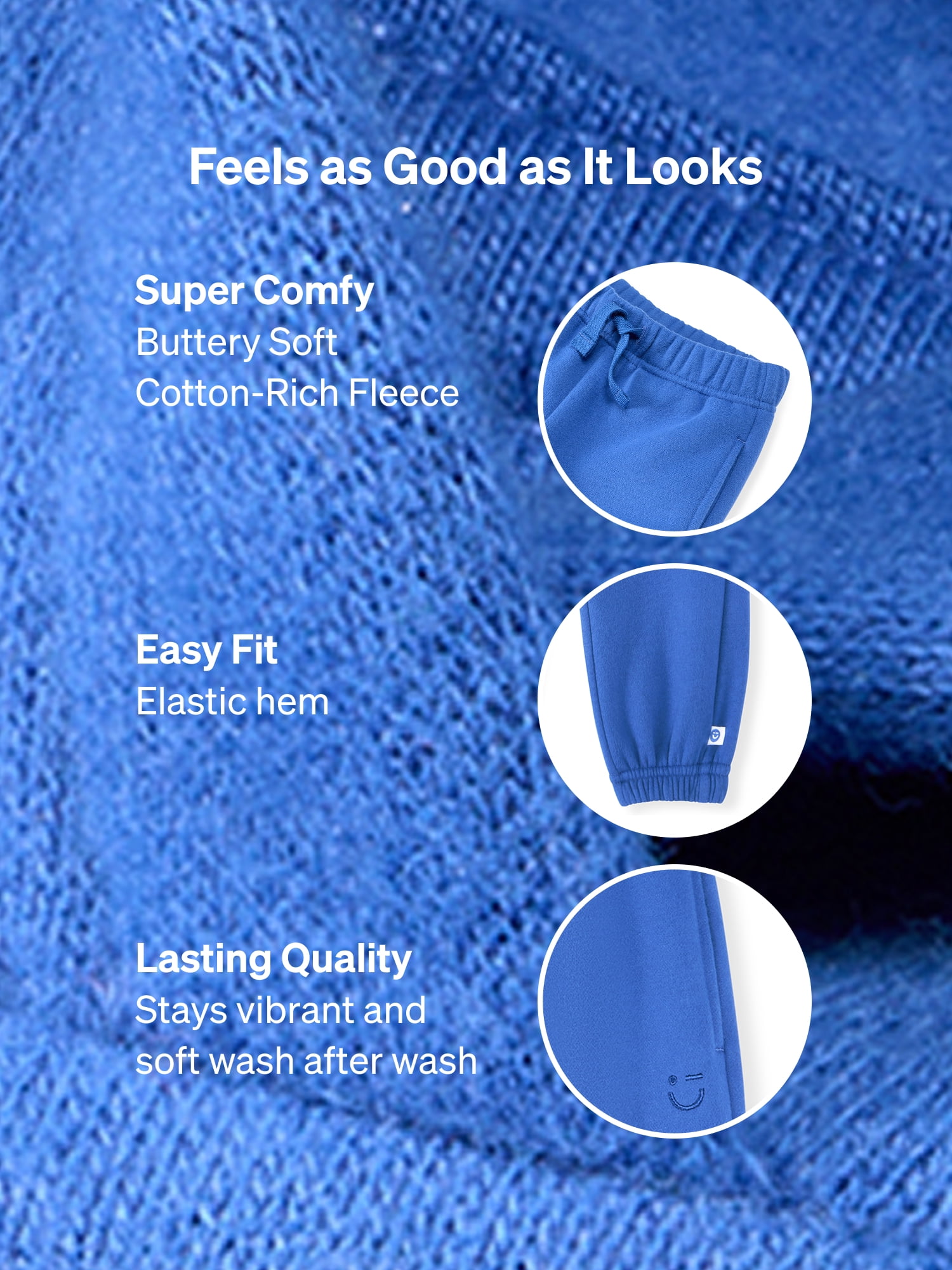 Color Mix by Garanimals Kids Fleece Sweatpants, Sizes 6–16