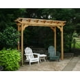 thumbnail image 3 of Creek Vine Design WRF48PERGCVD 4 ft. x 8 ft. Cedar New Dawn Pergola, 3 of 6