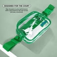 thumbnail image 4 of Prince Pickleball Court Crossbody Waist Pack – Clear Green Belt Bag with Pickleball Storage, 4 of 9
