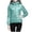 Green, variant on ibiyuan Women's Lightweight Down Jacket Hooded Windproof Coat Slim Short Puffer Outerwear Recycled Insulation