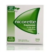 Nicorette Gum 4mg Fresh Mint (420 Pieces, 2 Boxes)