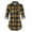 Yellow, variant on Spring & Autumn Women's Gingham Shirt with Pocket and Button Comfortable, Casual Printed Design Suitable for Multiple Occasions, Available in Various Sizes, Easy Care Instructions