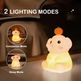 thumbnail image 2 of Linda luz nocturna de elefante para niños, novedosas luces nocturnas LED temporizadas con animales, lámpara para dormir regulable de 2 niveles recargable por USB para guardería, 2 of 5