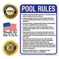 thumbnail image 7 of Utah Pool Rules Sign, Complies With State Of Utah Pool Safety Code, 18x24 Corrugated Plastic, 7 of 7