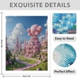thumbnail image 3 of Diamond Art Kit for Adults, Candy Castle Fantasy Land Diamond Painting for Adults Beginners, DIY Diamond Art Painting Kits, 5D Diamond Painting Crafts for Home Decor 12x16 Frameless, 3 of 7