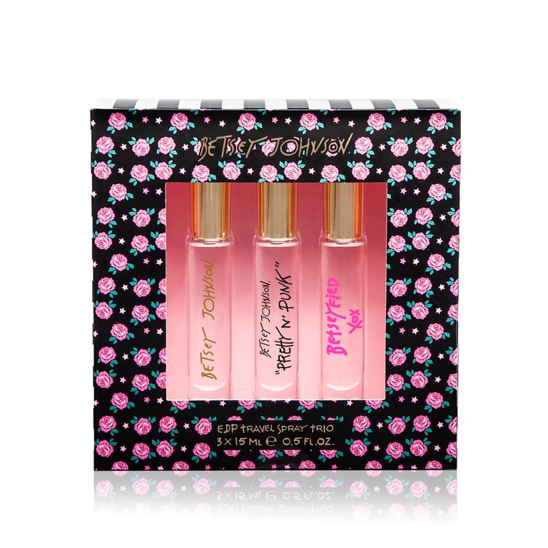 Betsey Johnson Earring Necklace 3 Piece Set Bumble Bees  Betsey Johnson Pink and Gold 3piece Gift Set display picture 1