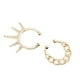 thumbnail image 3 of 21 Piezas de Acero Inoxidable Piercing Clip de Tabique en de Aro - 9 piezas Oro, 15x13 mm Sunnimix Anillo de nariz de septo, 3 of 4