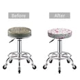 thumbnail image 5 of Kdxio Lilies Flowers Print Stool Covers Round,Stretch Round Bar Stool Covers Washable Bar Stool Cushion Slipcover for 12-15 Inch Chair, 5 of 7