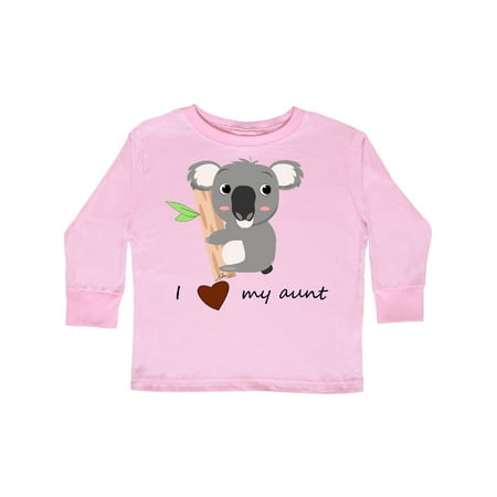 

Inktastic koala (i love my aunt) Gift Toddler Boy or Toddler Girl Long Sleeve T-Shirt