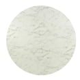 thumbnail image 2 of Leo dining table faux marble 32"  with pedestal white base, 2 of 4