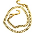 thumbnail image 3 of ESPLANADE Brass Chain with Hooks for Hanging Bell Diya Deepak Bells - Length 2 Feet (24" Inches) - Golden (\u200eBrass/Chain/2-Feet) (\u200e\u200eBrass/Chain/Small), 3 of 7
