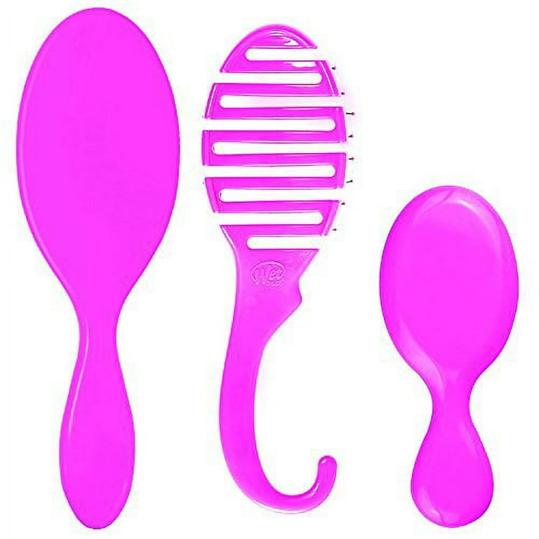 Wet Brush Shower Detangler Hair Brush With Hanging Shower Hook - Solid Pink  : Target