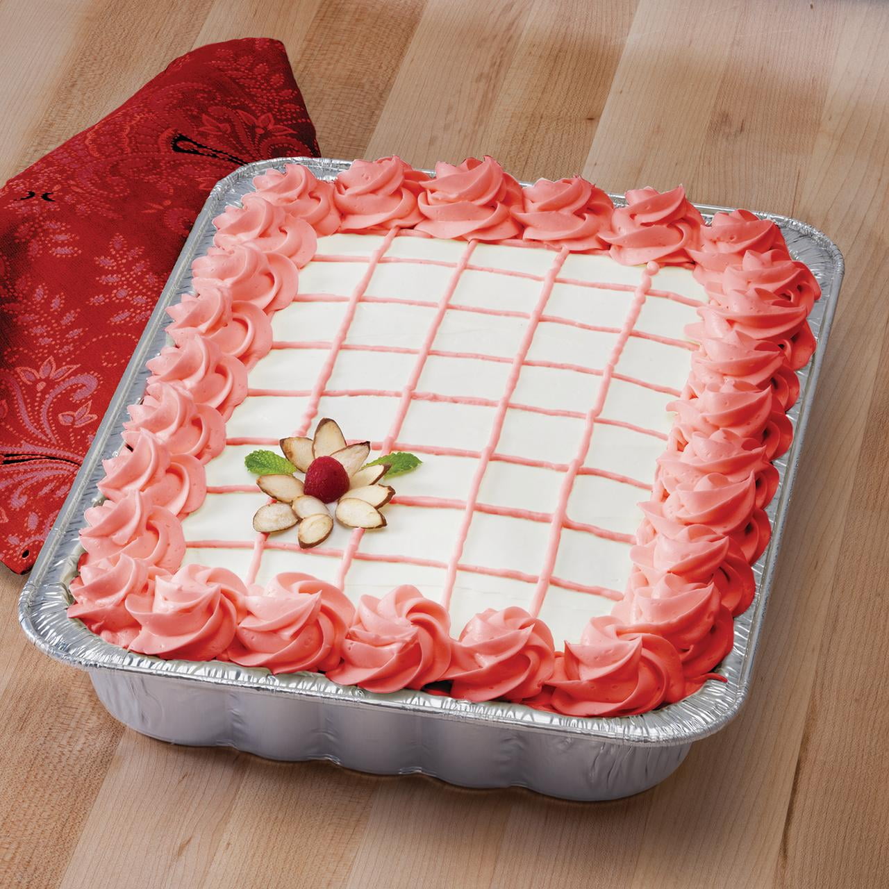 (4 pack) Mainstays Aluminum Foil Cake Pans 13" x 9" 2 Count