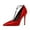 Red, variant on YDN Women Fashion Pointed Closed Toe Flexible Zipper T Strap Pumps Stiletto Thin High Heel Sandals Adjustable Shoes Size 8 Navy
