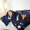 thumbnail image 5 of Manfei Outdoor Spacecraft Queen Comforter Set,Colorful Graffiti Bedding Sets,Colorful Stars Print Bedding Comforter Set For Boy Teens,Luxury Bedroom Decor Reversible,3-Piece, 5 of 9