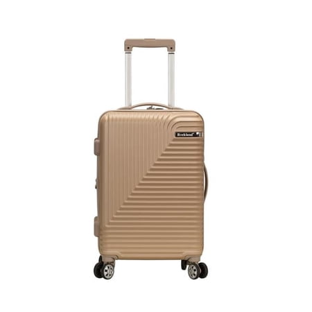 20 in. Star Trail ABS Carry on Luggage, Champagne