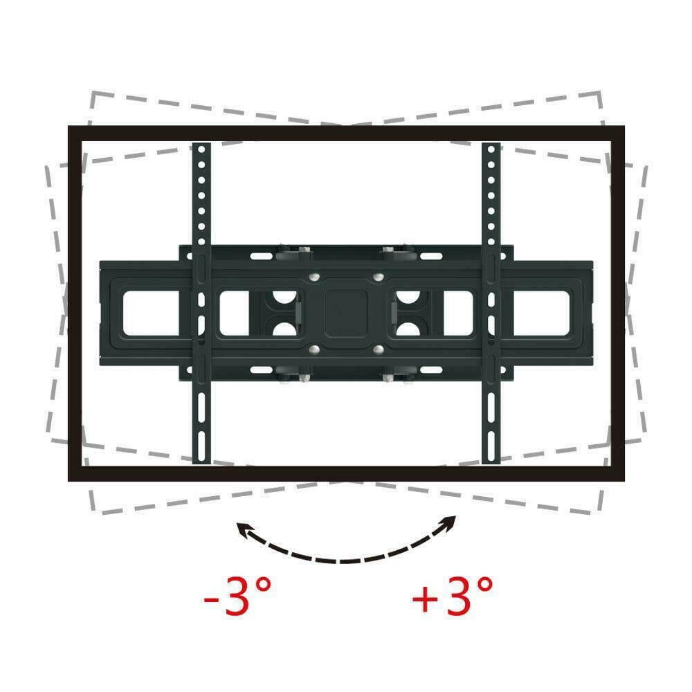 Full Motion TV Wall Mount Tilt Swivel For 32 36 37 40 42 47 50 55 60 65 70" VESA