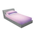 thumbnail image 2 of Ambesonne Lavender Fitted Sheet & Pillow Sham Set, Pink and Purple Ombre, Twinxl, Pale Pink Lilac, 2 of 2
