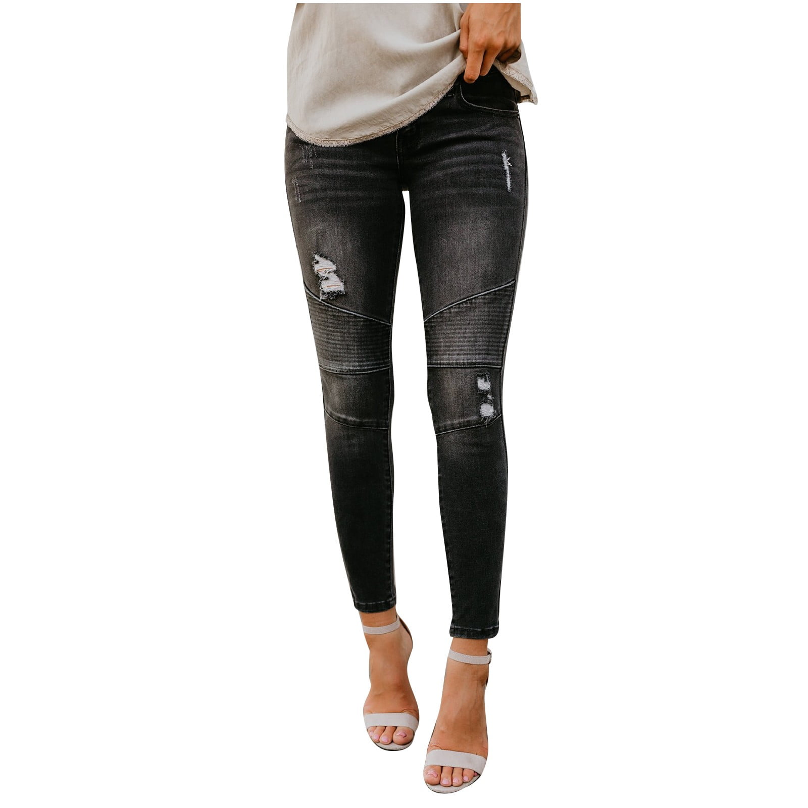 ketyyh-chn99 Sweatpants For Women Women's High Elastic Waistband Wide Leg  Palazzo Culotte Gaucho Capri Pants (S~5XL) - Walmart.com