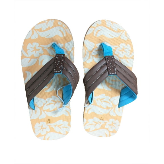 Pacific Wave Boys' Finn Flip Flop Sandal, Big Kid 1/2
