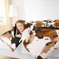 thumbnail image 4 of jejeloiu Highland Cow Cowhide 7pcs Bedding Comforter Set Kids,Farm Animal Print Queen Bedding Sets,Reversible, 4 of 7
