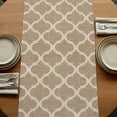 thumbnail image 5 of Table Runners 90 Inches Long Dress Scarves, Khaki Moroccan Farmhouse Coffee/Dining/Kitchen Table Runner for Living Room, Boho Retro Country Abstract Geometric Grid 13x90 Inch, 5 of 9