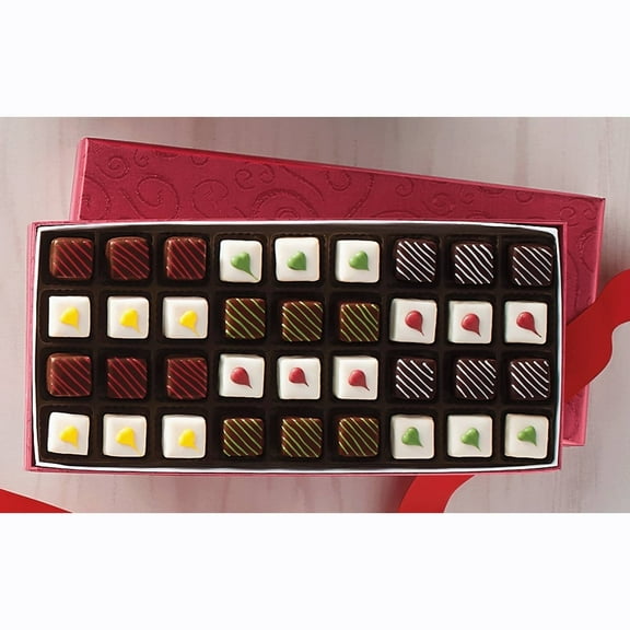 The Swiss Colony Traditional Christmas Petits Fours – Chocolate & Creme Cakes, 36 Ct