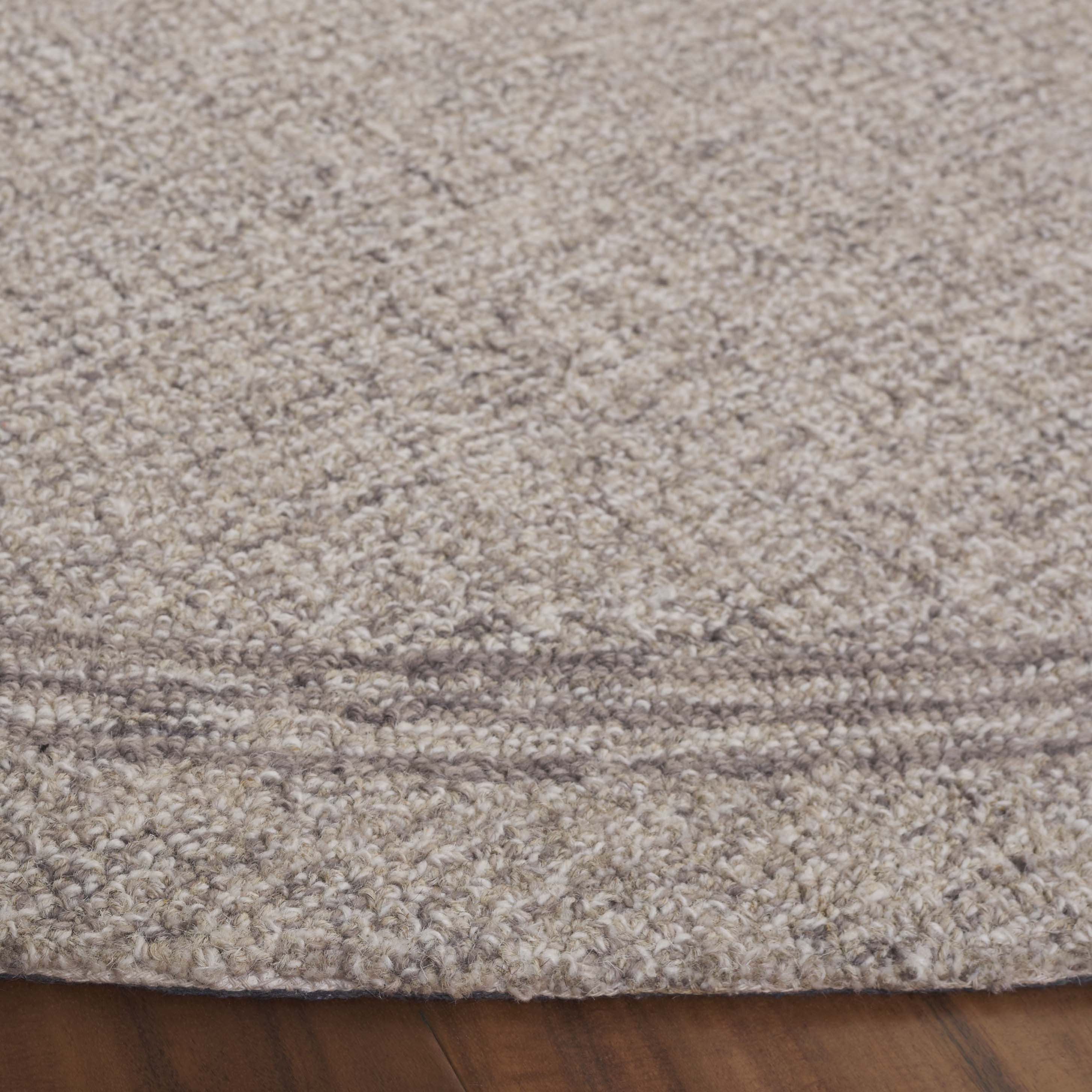 SAFAVIEH Ebony Luanne Bordered Area Rug, Grey, 6' x 6' Round
