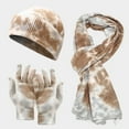 thumbnail image 3 of iHPH7 Hat Gloves Scarf Set Women Winter Hat Gloves Scarf Set Beanie Knit Hat Winter Scarf Warm Gloves Winter Accessories Khaki One Size, 3 of 6