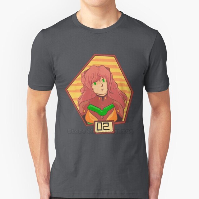 Camiseta de Hip-Hop para hombre, camisa 100% de algodón, de segunda infancia, Asuka, Asuka, Langley, Soryu, Eva, Unit 02, Evangelion QYM unisex