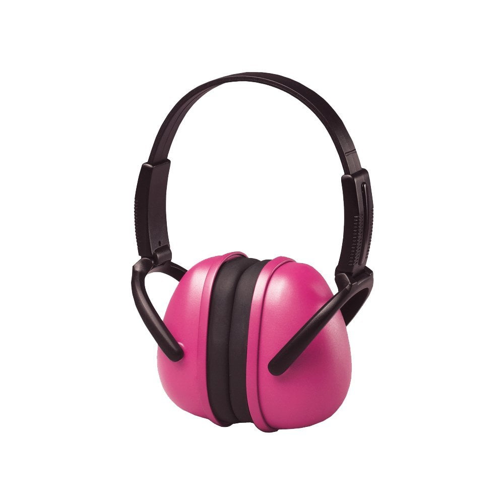 14242 239 Foldable Ear Muffs, Pink, Pink foldable ear muff By ERB