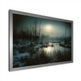 thumbnail image 5 of Designart "Winter Tree In Black And White Photography I" Tree Picture Framed Canvas Wall Art, 5 of 5