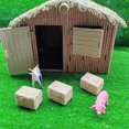 thumbnail image 6 of GIXUSIL 8 Pcs Mini Haystack Garden Decorations, Small Straw Play Farm Faux Autumn Craft Dollhouse Bales, Artificial Centerpieces for Toys Wood Table Rural Supplies, 0.79", 6 of 7
